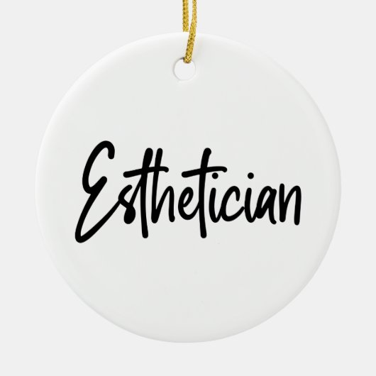 エステティシャン美容師ビューティシアンメイクアップアーティスト セラミックオーナメント (正面)