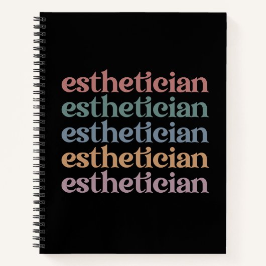 エステティシャン美容師ビューティシアンメイクアップアーティスト ノートブック (正面)