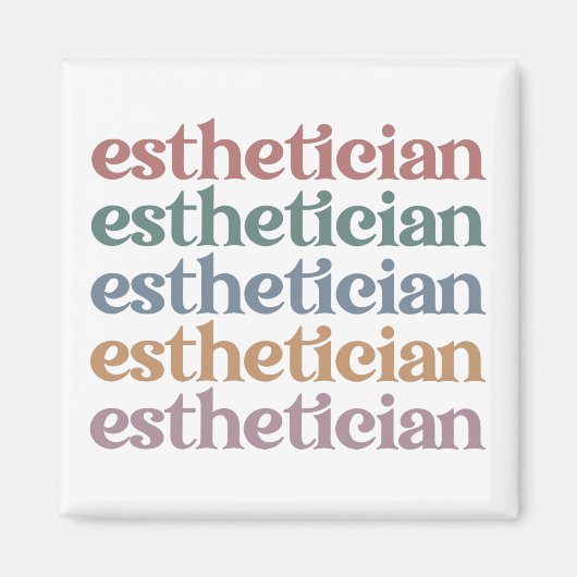エステティシャン美容師ビューティシアンメイクアップアーティスト マグネット (正面)