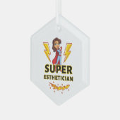 エステティシャン金属オーナメント ガラスオーナメント (正面左)