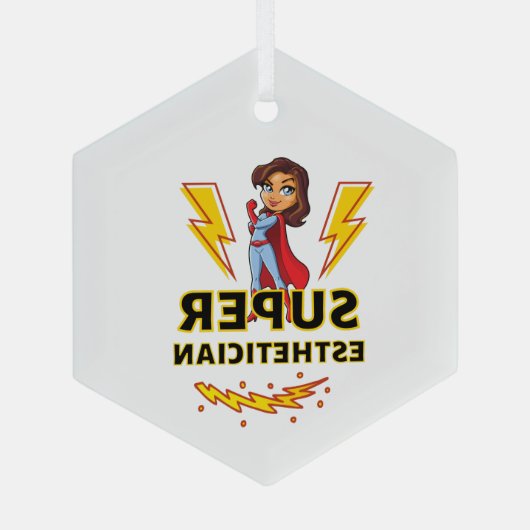 エステティシャン金属オーナメント ガラスオーナメント (裏面)