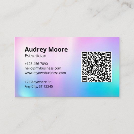 エステティシャン 名刺 (正面)