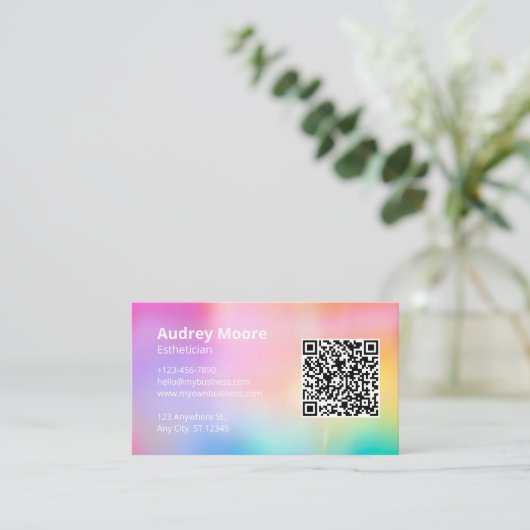 エステティシャン 名刺 (スタンド正面)