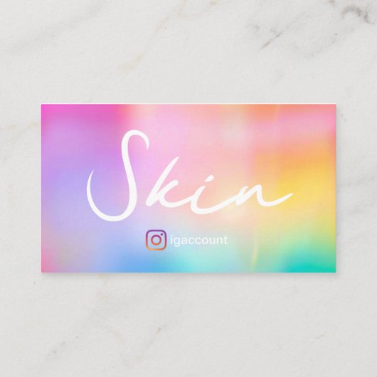 エステティシャン 名刺 (裏面)