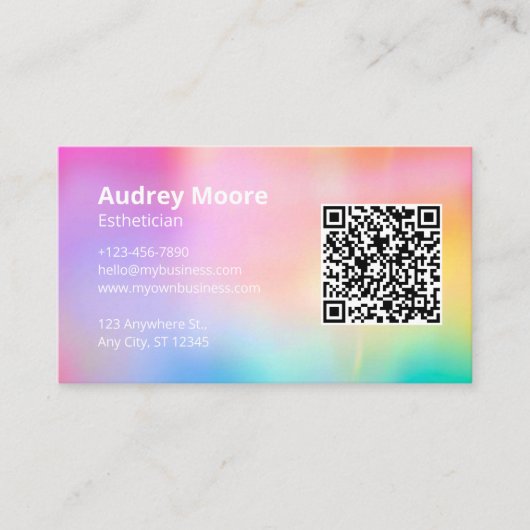 エステティシャン 名刺 (正面)