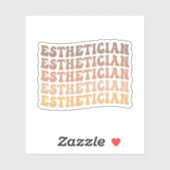 エステティシャン、美しい、気に新しいライセンスエステティシャン シール (シート)