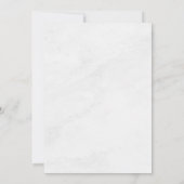 エステティックなシック フローラル ライト グレイッシュ セーブ ザ デート 招待状 (裏面)