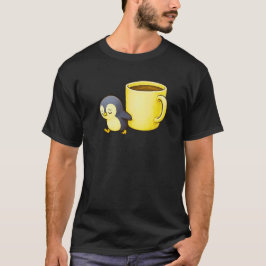エステティックな疲れ切ったペンギン • 特大コーヒーカップ Tシャツ