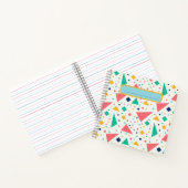 エステティックな80年代レトロメンフィス風の幾何学的な抽象 ノートブック (内部)