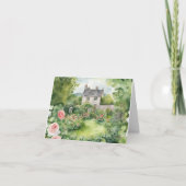 エステティックウォーターカラーSt patricks dayアイリッシュハウス サンキューカード (正面)