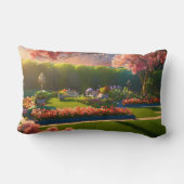 エステティックウォーター色St patricks dayアイリッシュパーク ランバークッション (裏面)