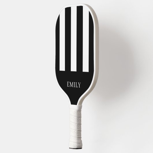 エステティックカントリークラブブライドへブラック&ホワイト ピックルボールラケット (左)