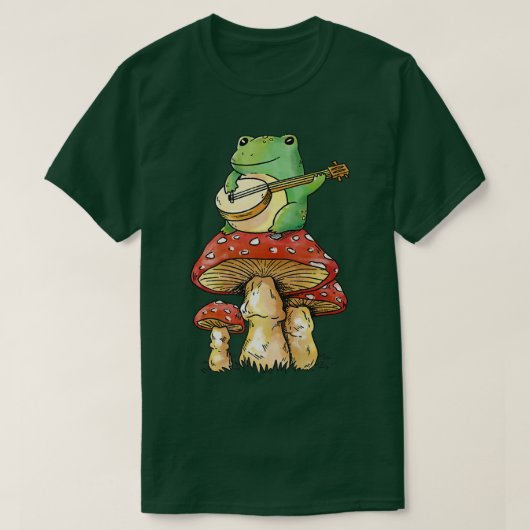 エステティックギターGoblincore Natur Magical Fungi Pr Tシャツ (デザイン正面)