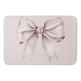 エステティックコケットのピンクボウパーソナライズされた名 バスマット