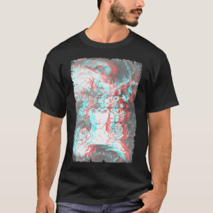 エステティックゴシック気化波グリッチサタニズムダークアート Tシャツ
