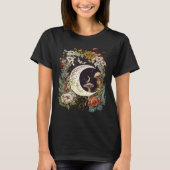 エステティックゴブリンコアコテージコアムーンキノコ Tシャツ (正面)