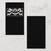 エステティックスカルゴシック骨格おひつじ角 名刺 (正面/裏面)