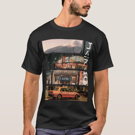 エステティックスタイルVAPORWAVE JAPAN東京大阪通り Tシャツ (正面)