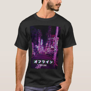 エステティックスタイルVaporwave Japan 80sミームサッドグリッチ Tシャツ