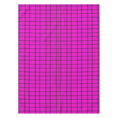 エステティックチェックとブラックライン | ピンクタータンチェック格子縞 テーブルクロス (正面)