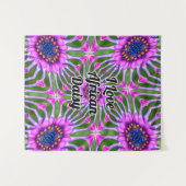 エステティックデイジーパターン タペストリー (正面(横))