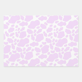 エステティックパステルライトパープルカウズ ラッピングペーパーシート