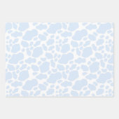 エステティックパステルライトブルーカウズ ラッピングペーパーシート (正面2)