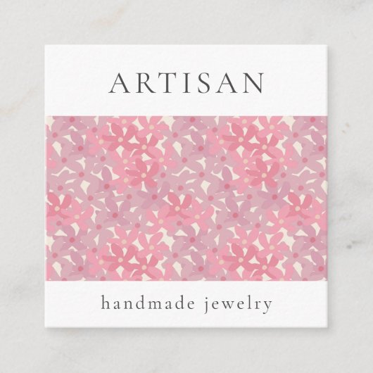 エステティックパープルネックレスジュエリーディスプレイカード エンクロージャーカード (正面)