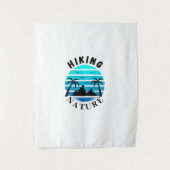 エステティックパームツリーズ&海ビベスレトロトロピカル タペストリー (正面)