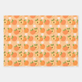 エステティックピーチフルーツフードデイジー ラッピングペーパーシート (正面3)