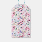 エステティックフラワーイースターブランチレトロタイポグラフィ ギフトタグ (裏面)