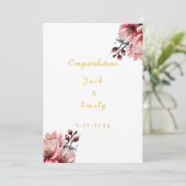 エステティックフラワー結婚式招待状 招待状 (スタンド正面)