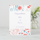 エステティックフラワー結婚式招待状 招待状 (スタンド正面)