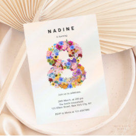 エステティックフローラ8th誕生日春ガーデンテーマ 招待状