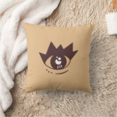 エステティックブラウンアイ装飾用クッション クッション (ブランケット)