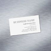 エステティックプロフェッショナルシックホワイトビジネスカード マグネット名刺 (インサイチュ)