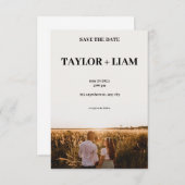 エステティックベージュ金ゴールド結婚式招待状 招待状 (正面/裏面)