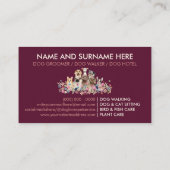 エステティックペットドッグブティック 名刺 (裏面)