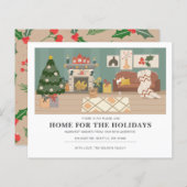 エステティックホリデーホームウェイブモーテッドホリデーカード (正面/裏面)