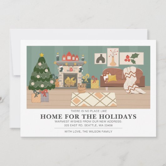 エステティックホリデーホームウェイブモーテッドホリデーカード (正面)