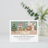 エステティックホリデーホームウェイブモーテッドホリデーカード ポストカード (スタンド正面)