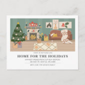 エステティックホリデーホームウェイブモーテッドホリデーカード ポストカード (正面)