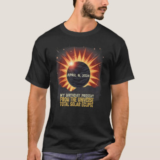 エステティック太陽のマウンテントータル日食2024年4月8日 Tシャツ
