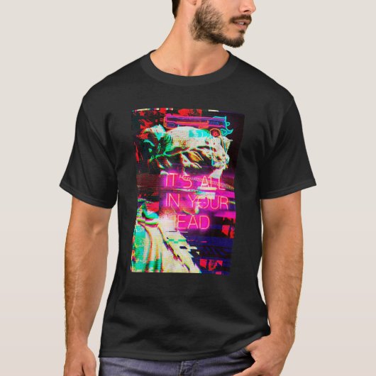 エステティック日本のVAPORWAVE Futurism Tee Anime Re Tシャツ (正面)