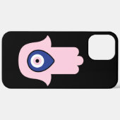 エステティック邪悪な目ギリシャのマティピンクブルーブラック Case-Mate iPhoneケース (裏面 / 右)