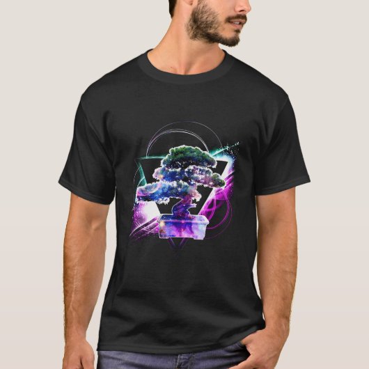 エステティック銀河系盆栽 Tシャツ (正面)