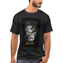 エステティック ギリシャ像ジョーカーTシャツ - 微笑みは隠す