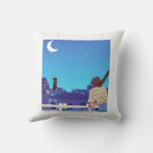 エステティック・ナイト・スカイ装飾用クッション16インチx 16インチ クッション (裏面)