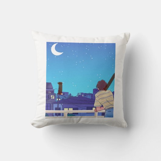 エステティック・ナイト・スカイ装飾用クッション16インチx 16インチ クッション (正面)