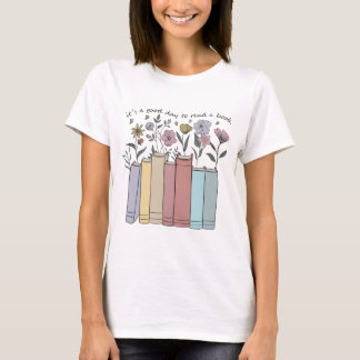 エステティック フラワー ブックス 読書日和 Tシャツ